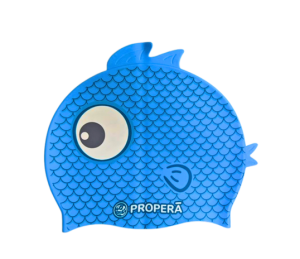 PROPERĀ FlexiFit SILK EFFECT PRINT MINI FRIENDS Badekappe Art.-Nr. MINI1RL122464 Farbe AQUA FISH